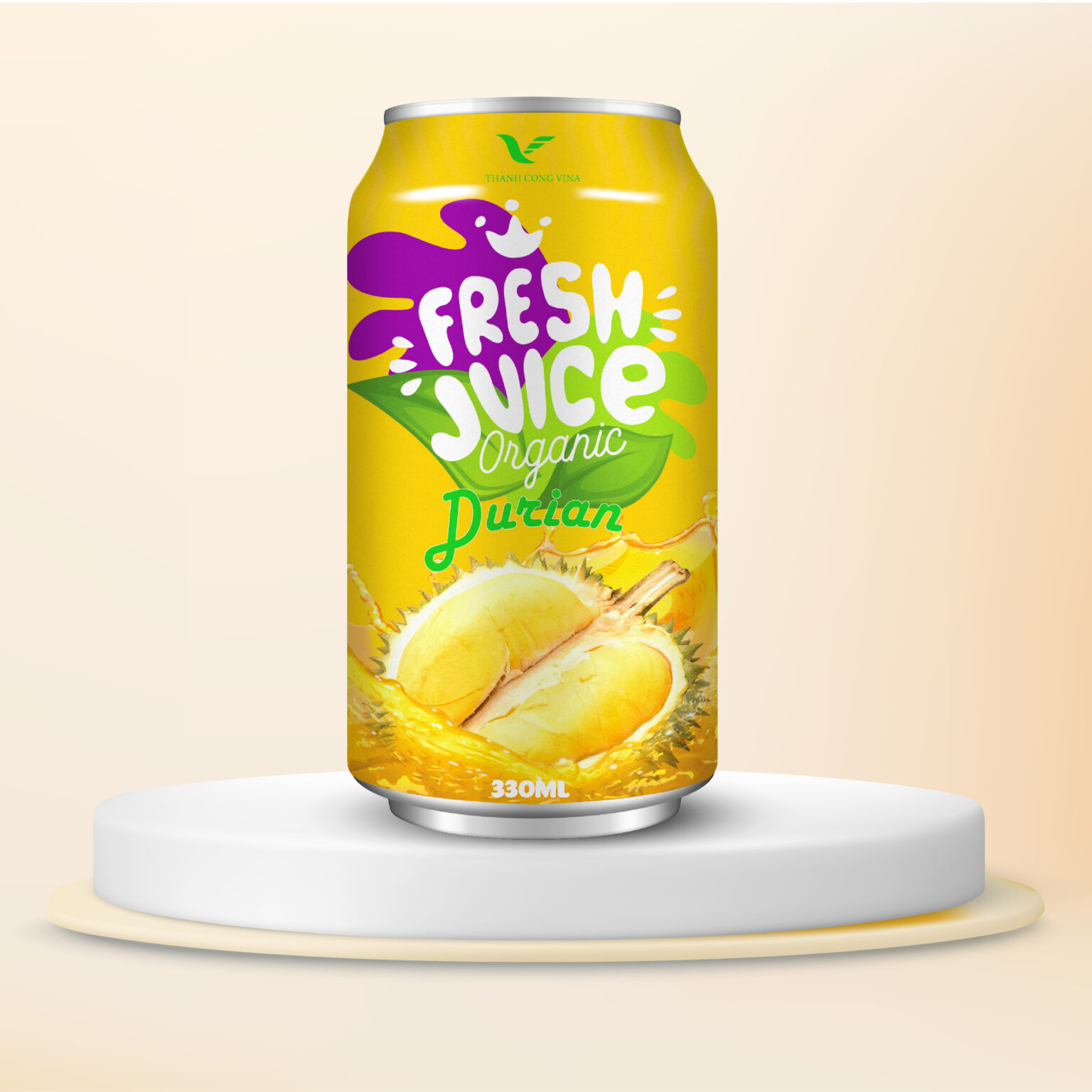 330ml TCVN Durian Juice Drink NFC - Thành Công Vina